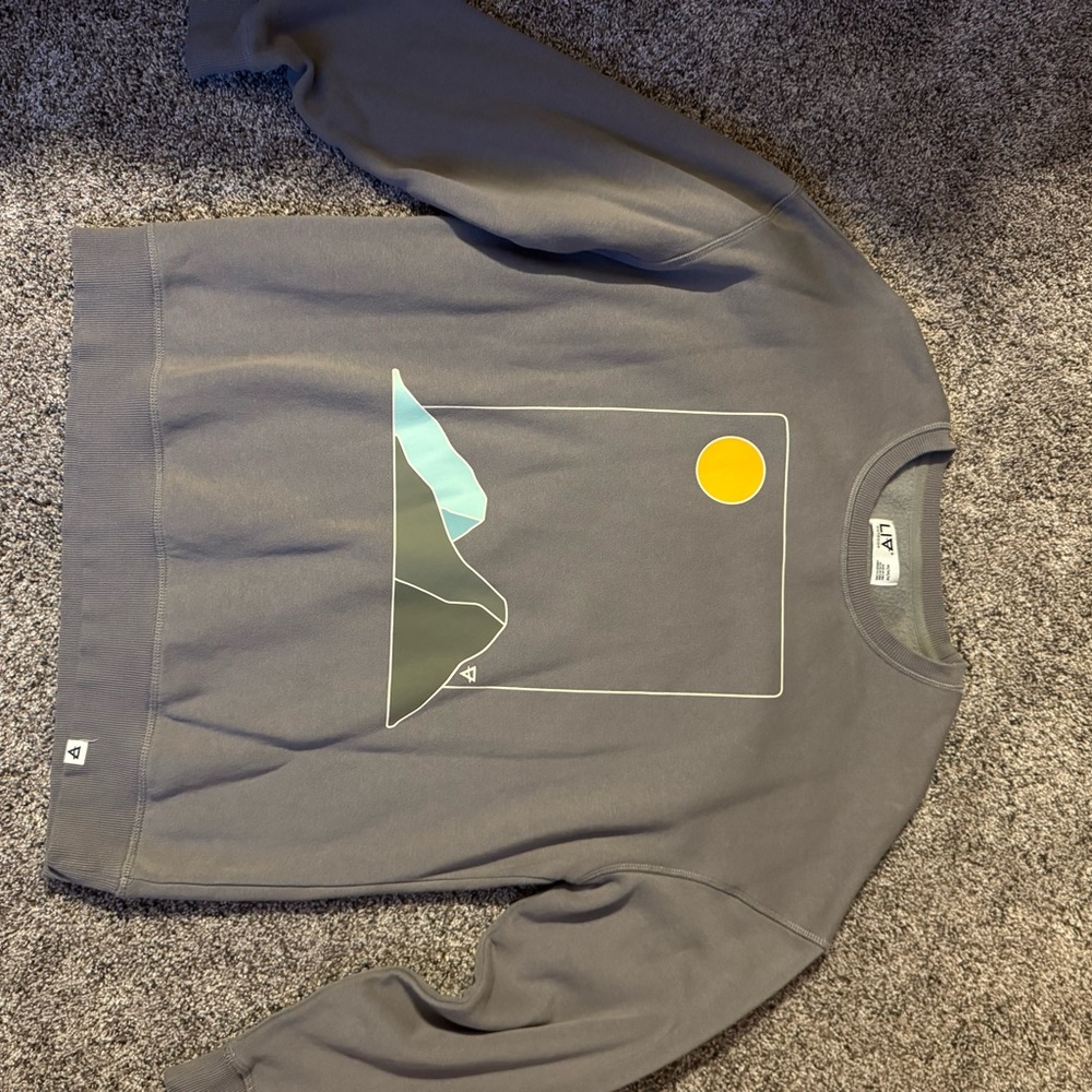 Gray Graphic Men's Sweater